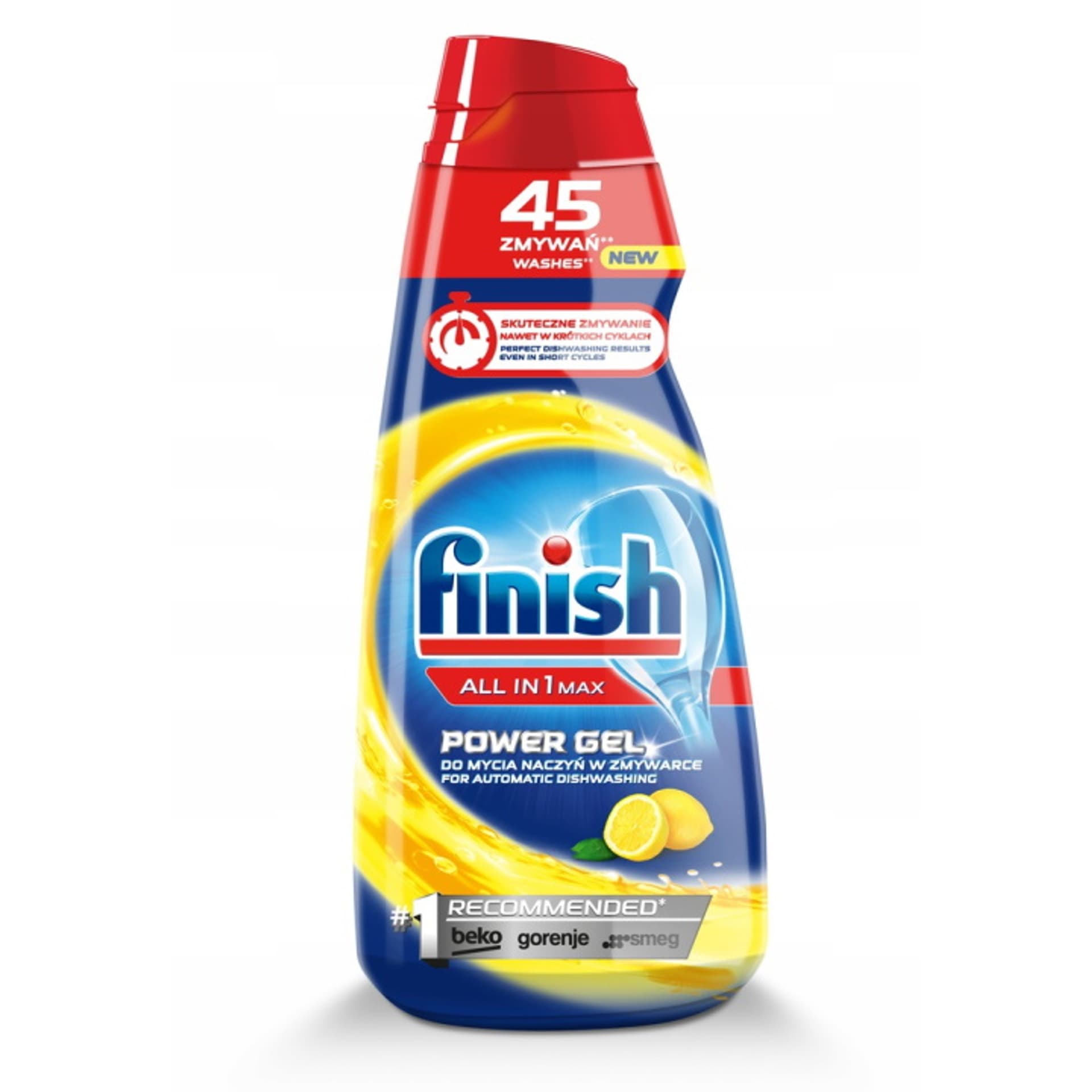 

Finish All In 1 Max Power Gel żel do mycia naczyń w zmywarce Lemon 900ml