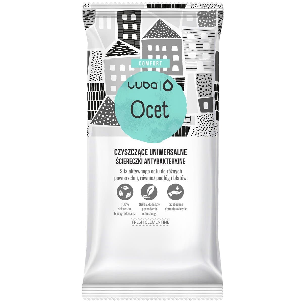 

Luba Comfort ściereczki antybakteryjne uniwersalne Ocet 24szt