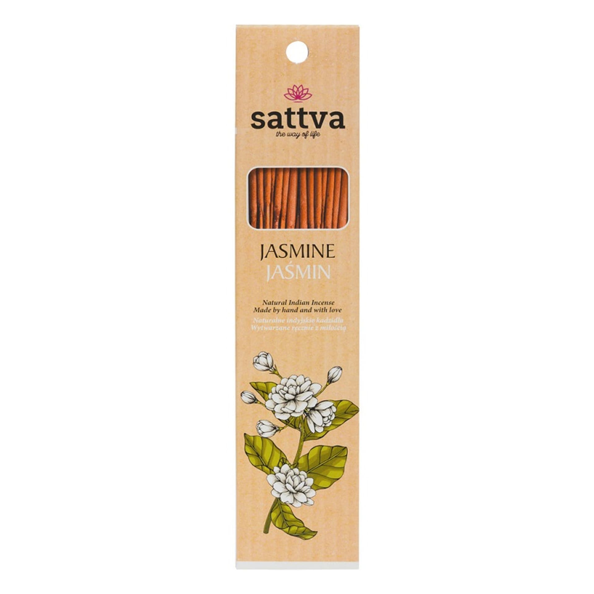 

Sattva Natural Indian Incense naturalne indyjskie kadzidełko Jaśmin 15szt