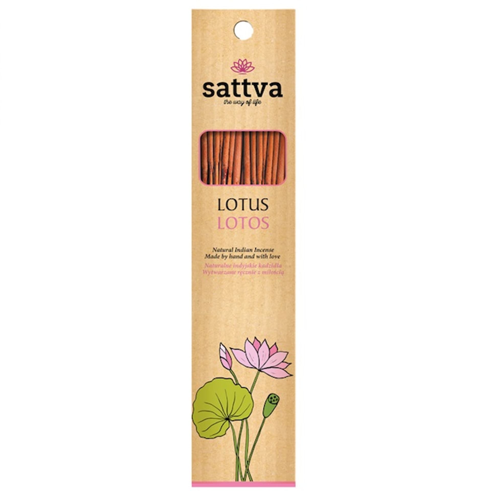 

Sattva Natural Indian Incense naturalne indyjskie kadzidełko Lotos 15szt