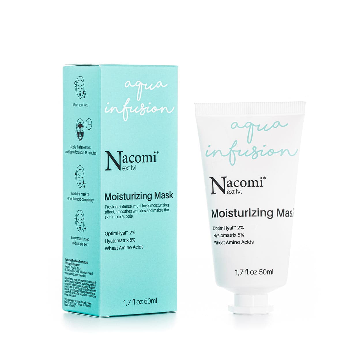 

Nacomi Next Level Moisturizing Mask nawilżająca maska do twarzy 50ml