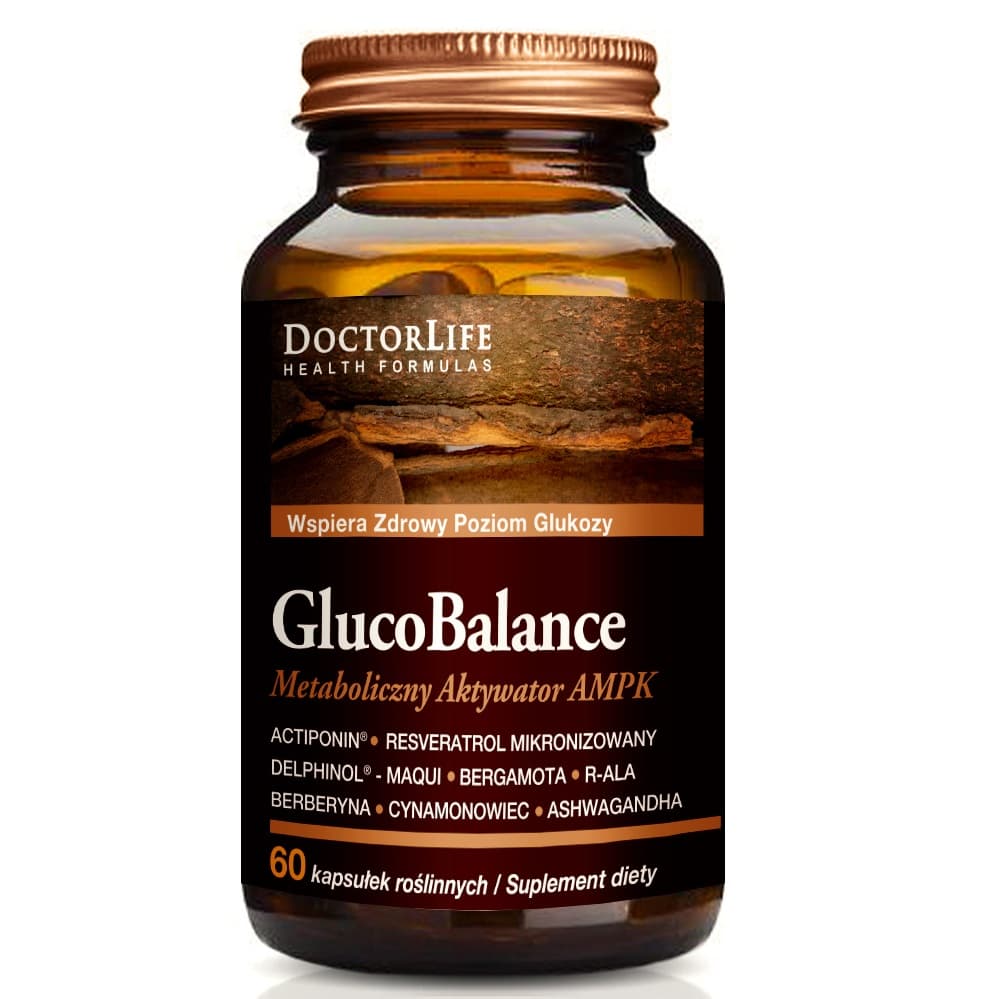 

Doctor Life GlucoBalance suplement diety w trosce o poziom glukozy 60 kapsułek