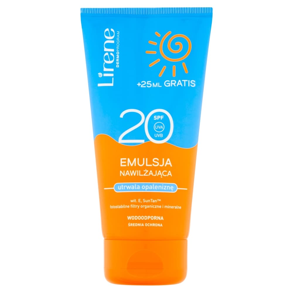 

Lirene Sun emulsja nawilżająca utrwalająca opaleniznę SPF20 175ml