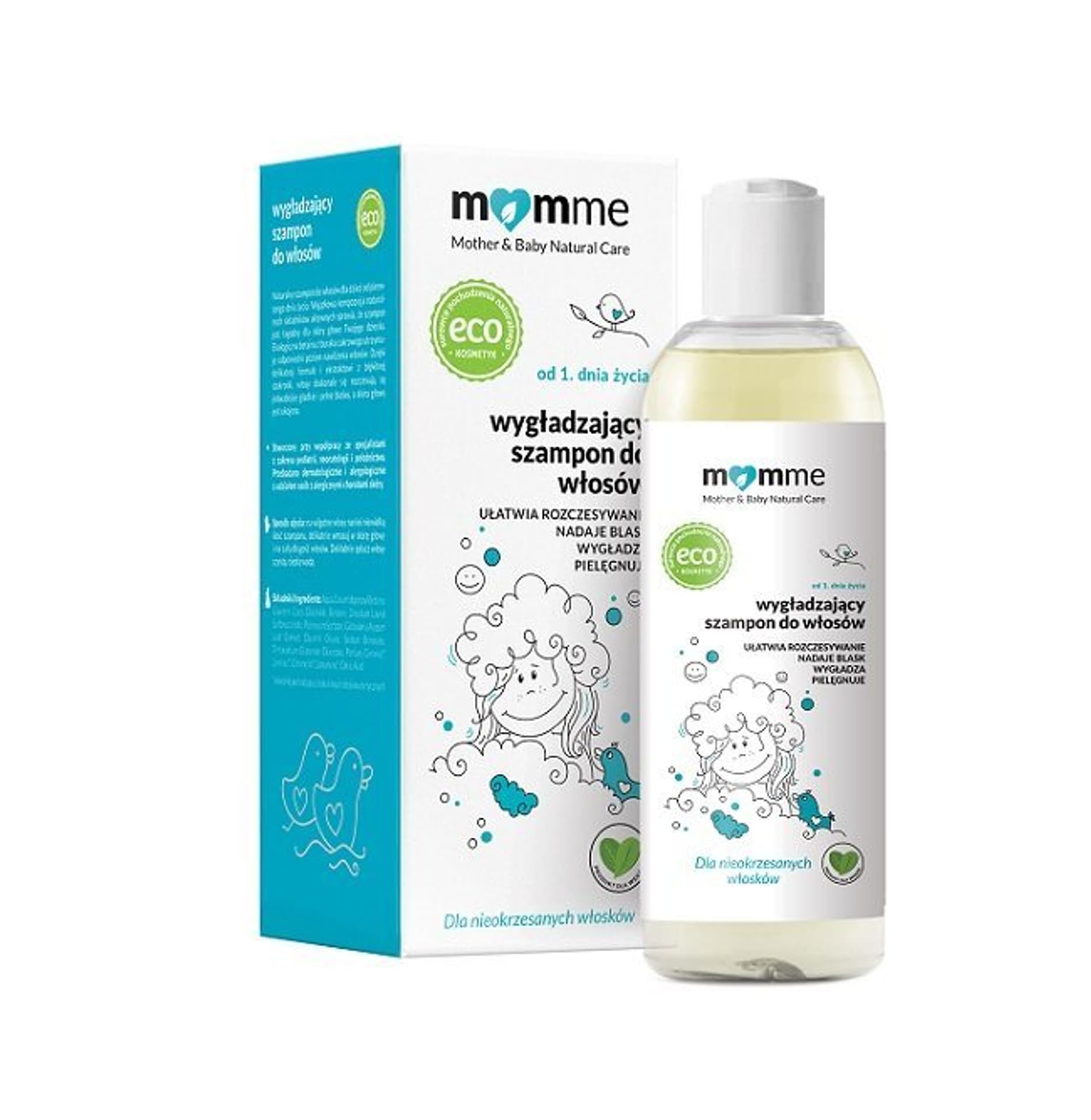 

MomMe Wygładzający szampon do włosów dla dzieci od 1 dnia życia 150ml