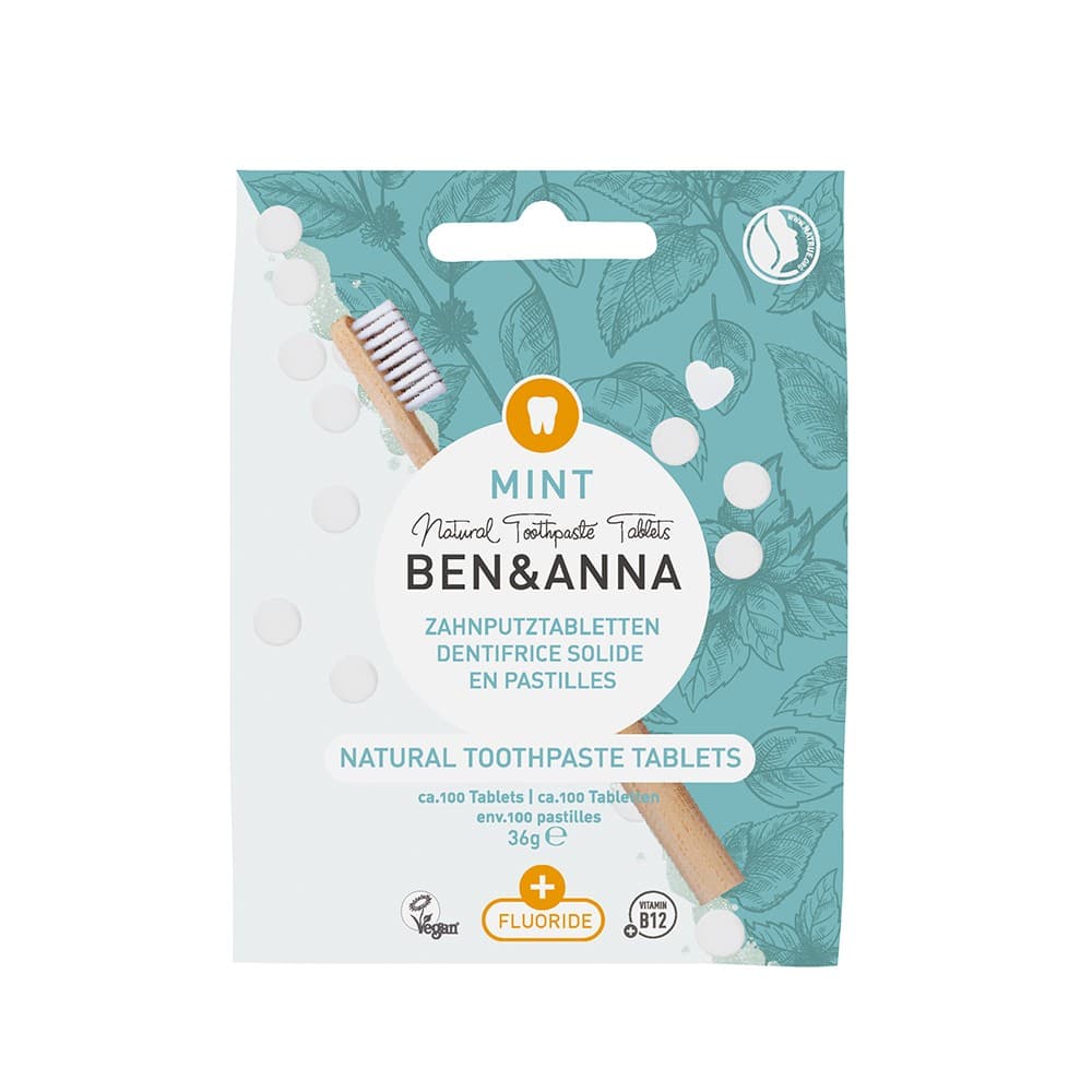 

BenAnna Natural Toothpaste Tablets naturalne tabletki do mycia zębów z fluorem 36g