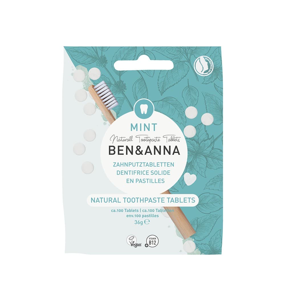 

BenAnna Natural Toothpaste Tablets naturalne tabletki do mycia zębów bez fluoru 36g