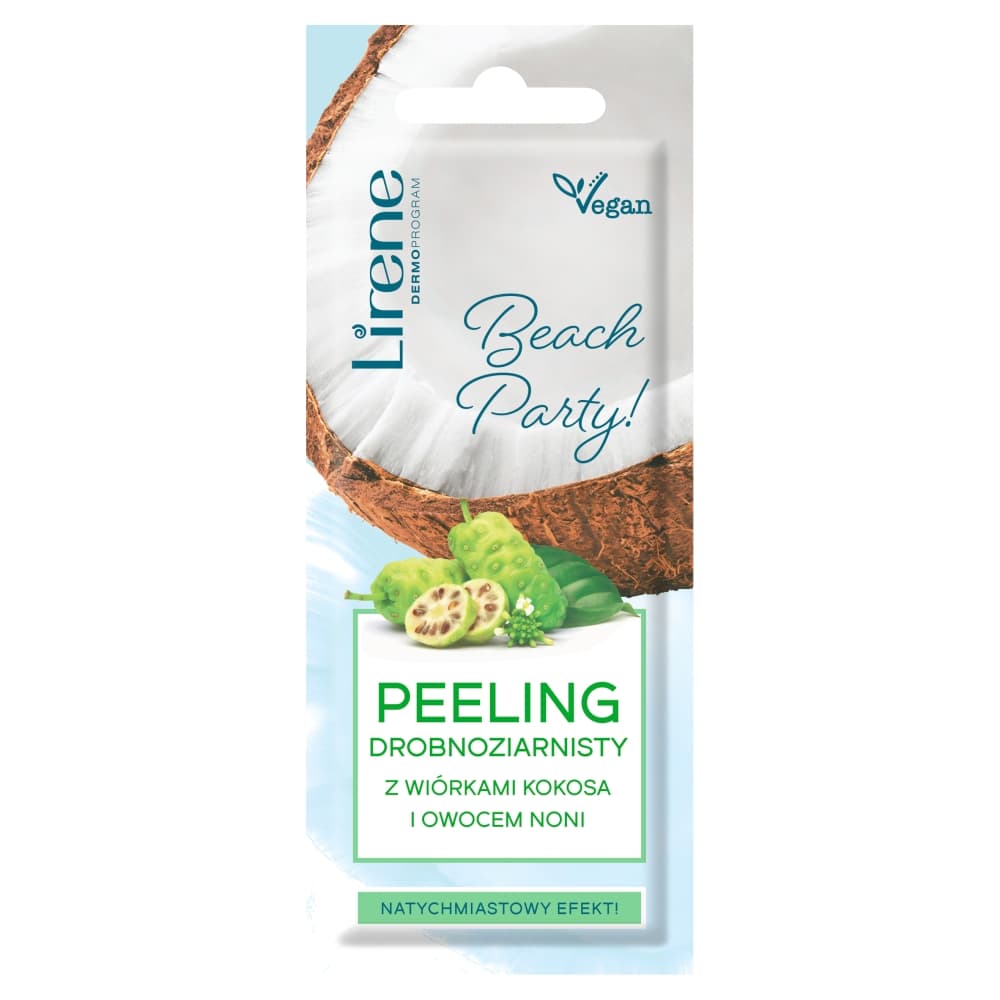 

Lirene Beach Party! peeling drobnoziarnisty z wiórkami kokosa i owocem noni 7ml