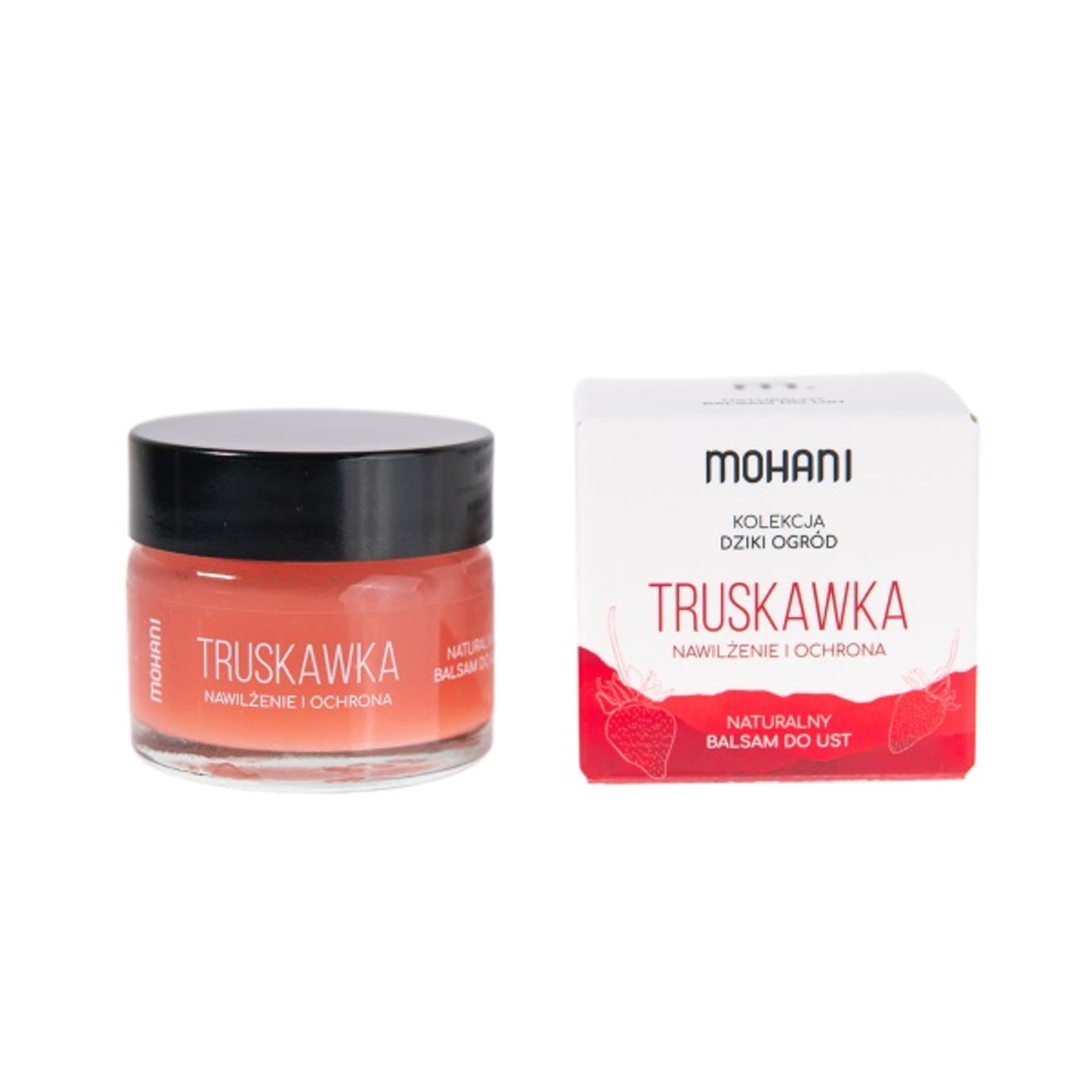 

Mohani Nawilżająco-ochronny balsam do ust Truskawka 15ml