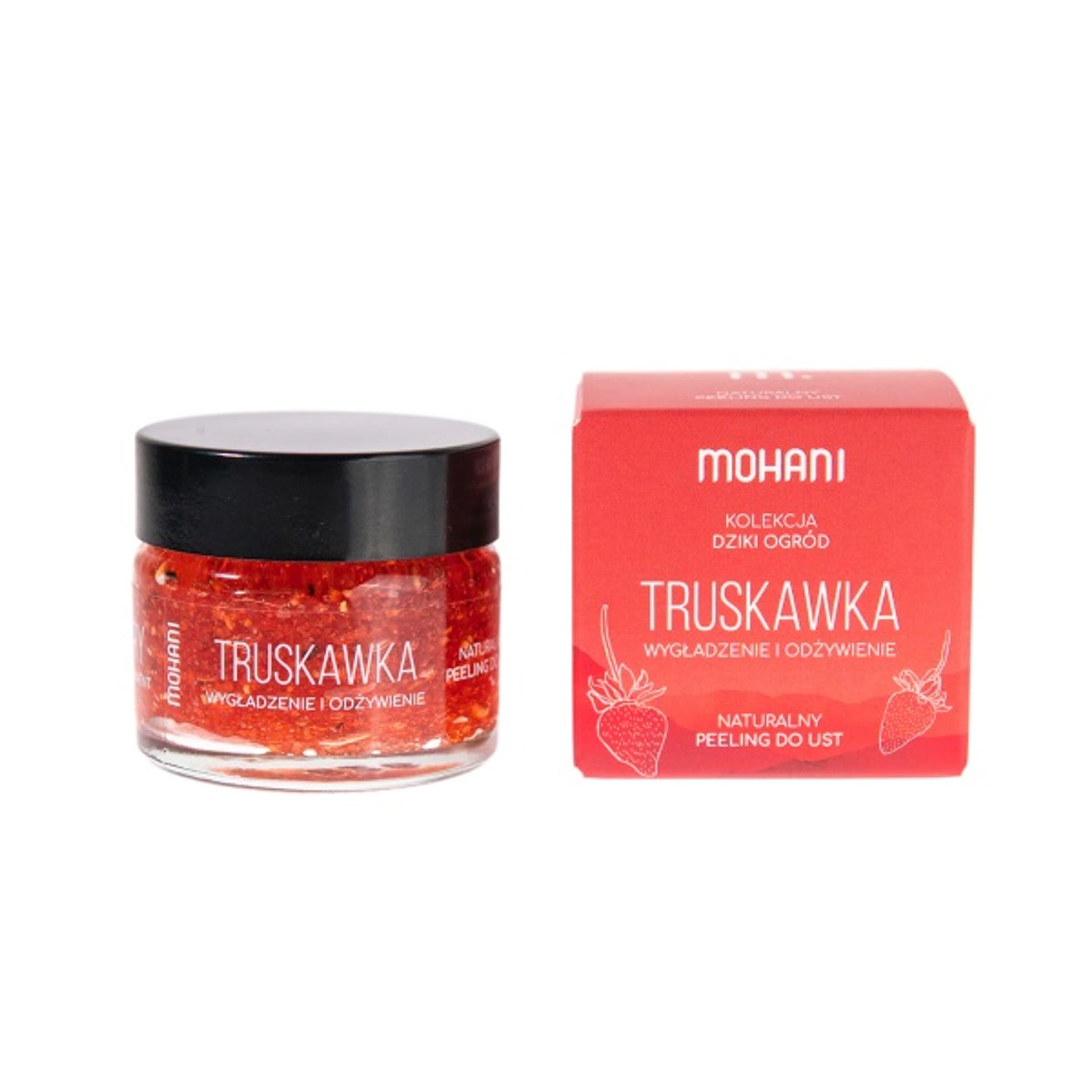 

Mohani Wygładzająco-odżywczy peeling do ust Truskawka 15ml