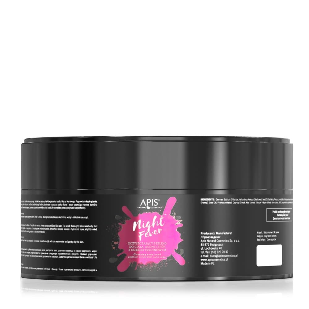 

Apis night fever oczyszczający peeling do ciała, dłoni i stóp 250 g