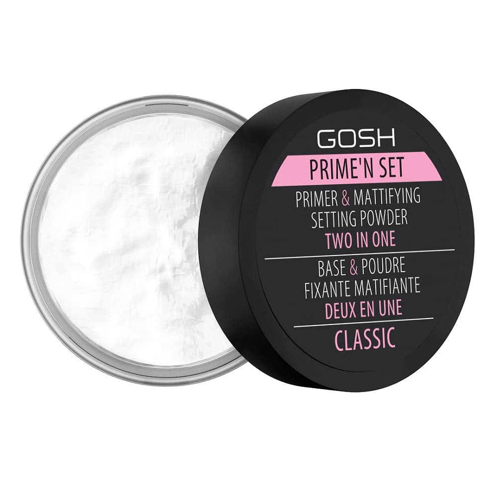 

Gosh Prime'n Set Powder utrwalająco-matujący puder/baza 2w1 Classic 7g
