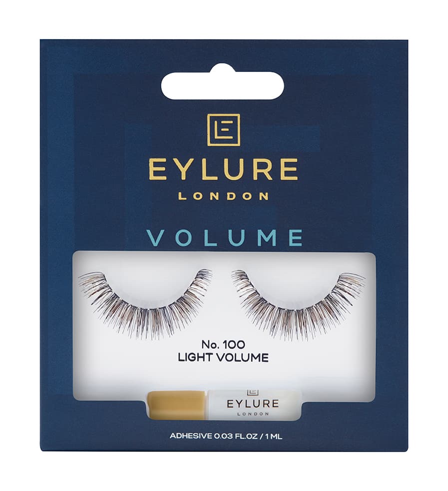 

Eylure Volume Lashes sztuczne rzęsy z klejem efekt pogrubienia No. 100
