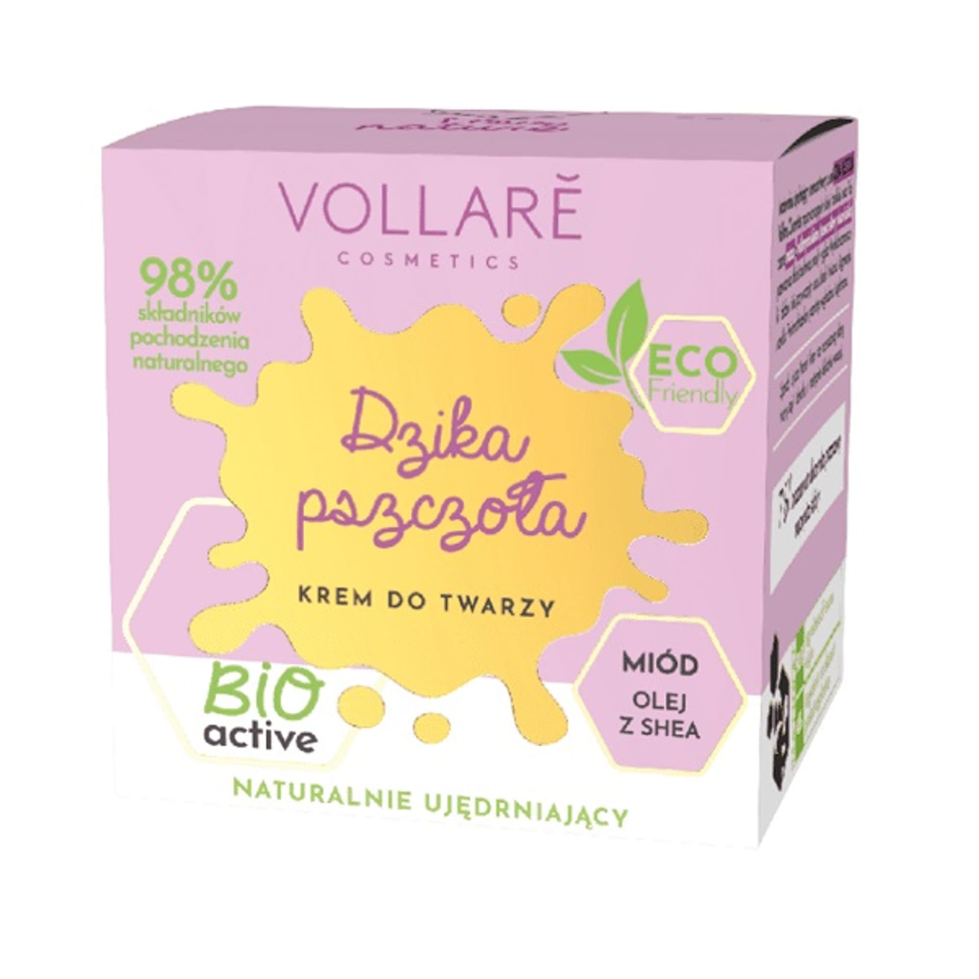 

Vollare Dzika Pszczoła naturalnie ujędrniający krem do twarzy Miód i Olej z Shea 50ml