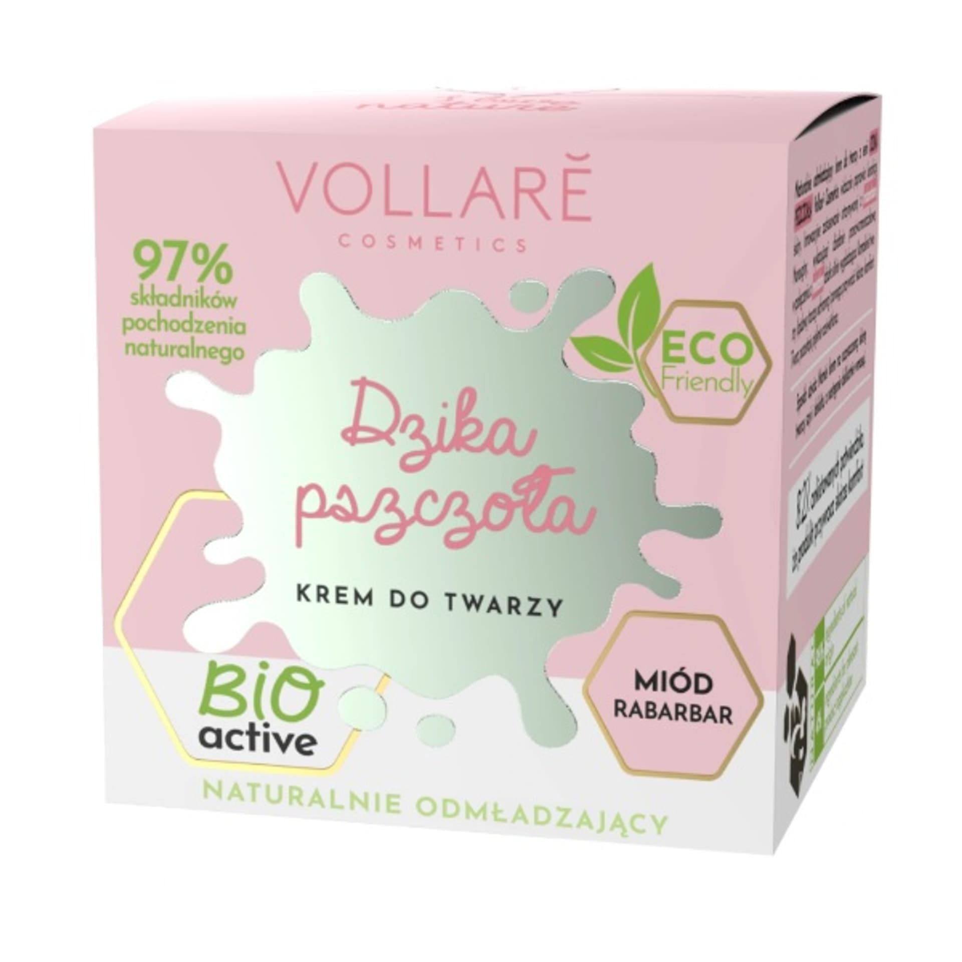 

Vollare Dzika Pszczoła naturalnie odmładzający krem do twarzy Miód i Rabarbar 50ml