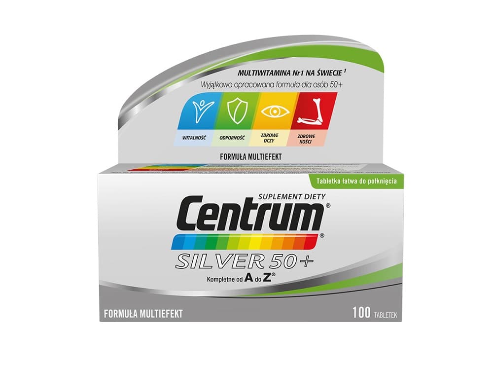 

CENTRUM Silver 50+ witaminy suplement diety 100 tabletek