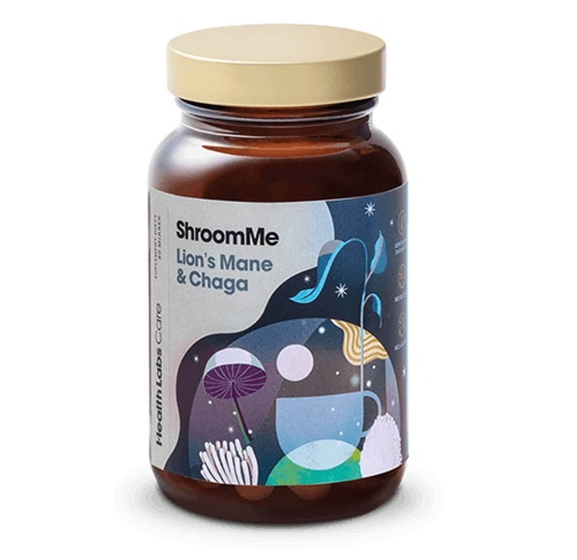 

HealthLabs ShroomMe Lion's Mane Chaga energia i poprawa koncentracji suplement diety 90 porcji