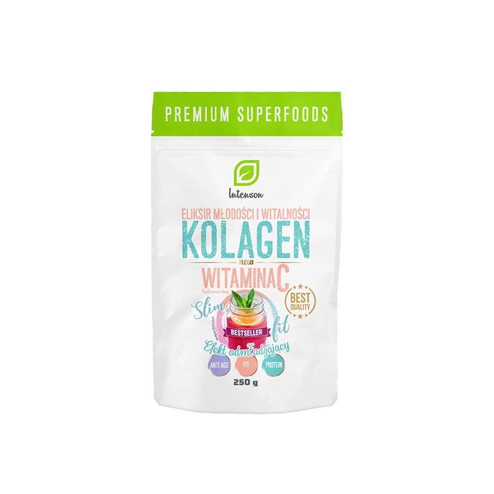 

Intenson Kolagen + Witamina C suplement diety efekt odmładzający 250g