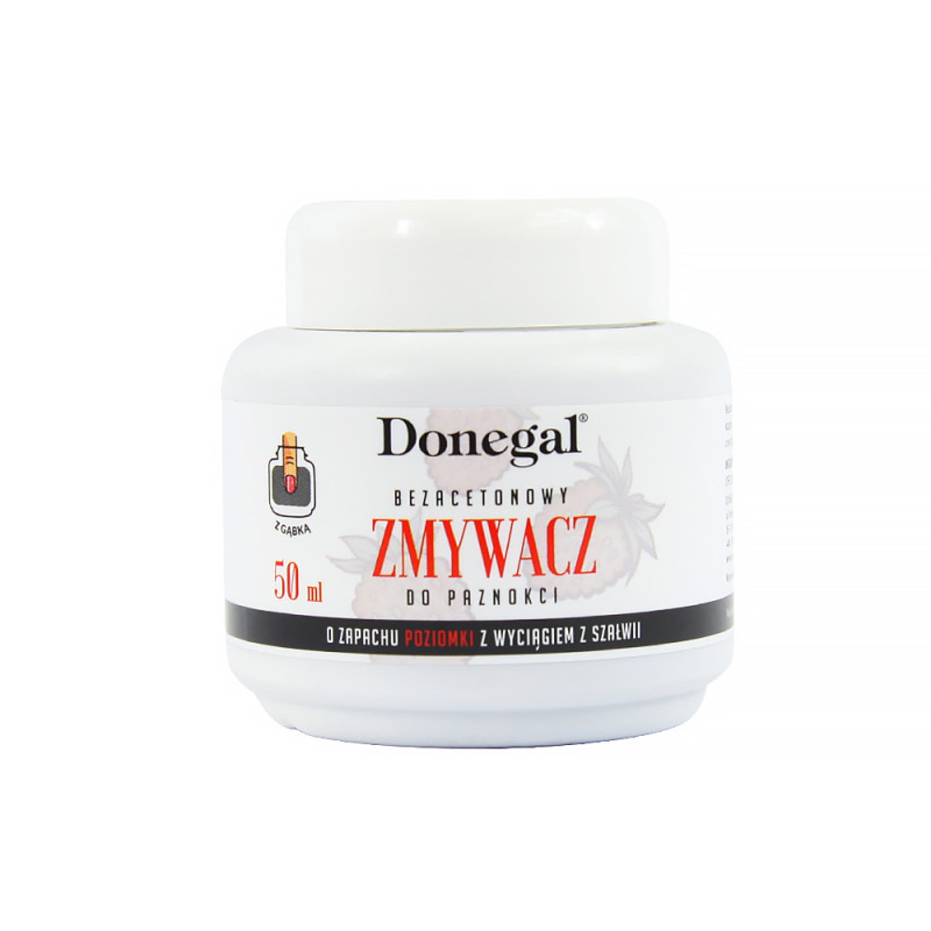 

Donegal ZMYWACZ bezacetonowy do paznokci z gąbką (2489) 50ml