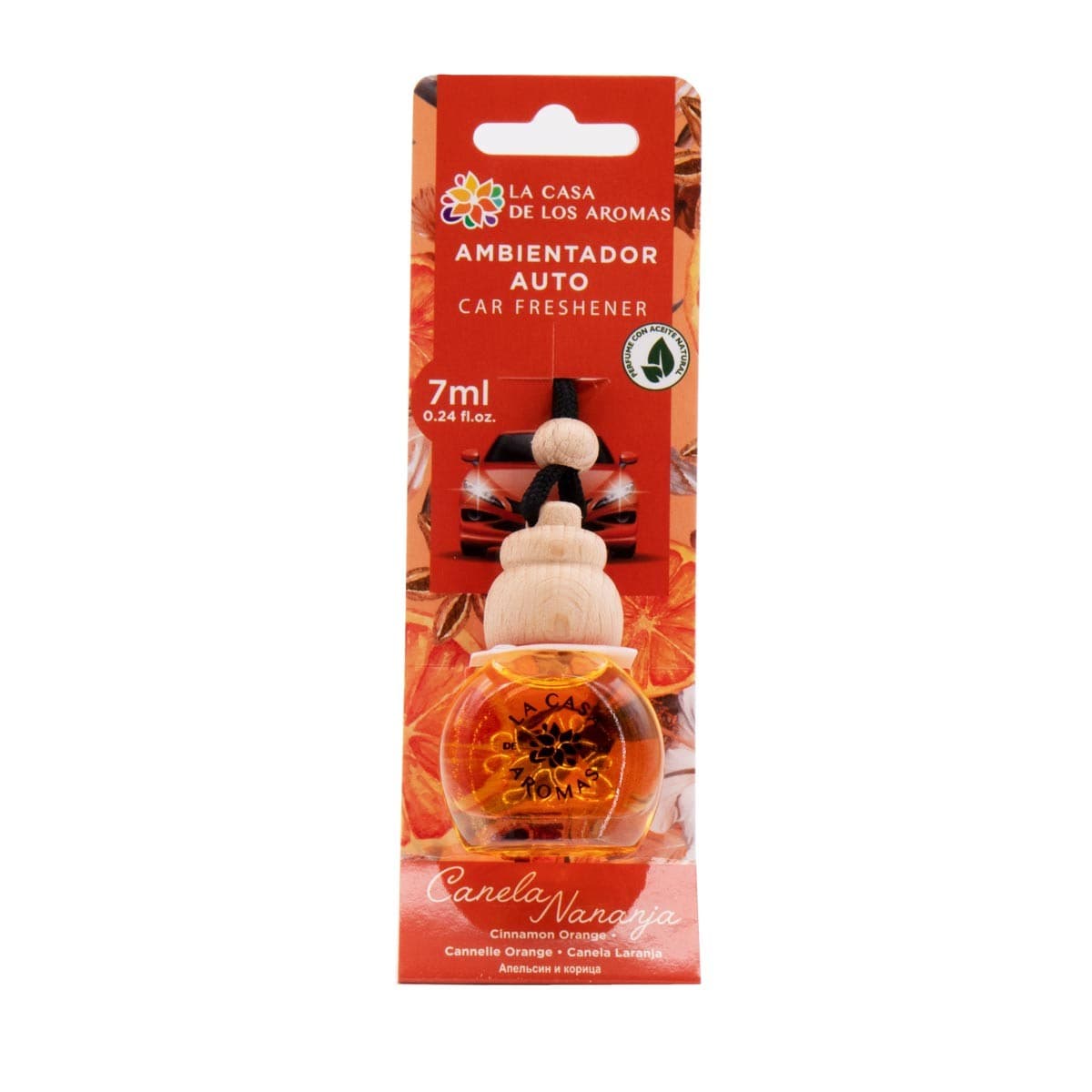 

La Casa de los Aromas Car Freshener odświeżacz do samochodu Cynamon i Pomarańcza 7ml