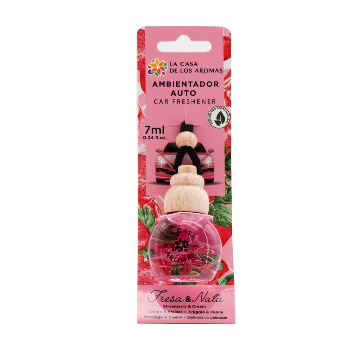 

La Casa de los Aromas Car Freshener odświeżacz do samochodu Truskawka 7ml