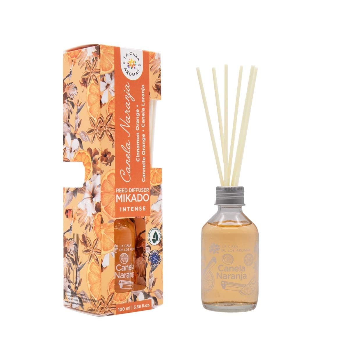 

La Casa de los Aromas Mikado Intense patyczki zapachowe Cynamon i Pomarańcza 100ml