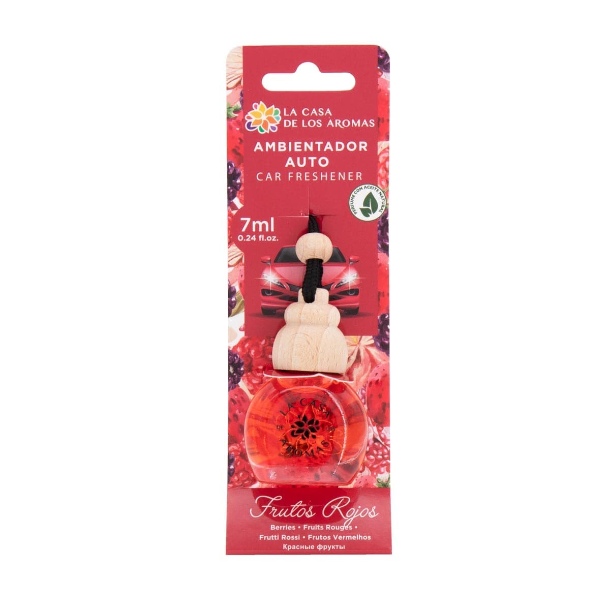 

La Casa de los Aromas Car Freshener odświeżacz do samochodu Czerwone Owoce 7ml