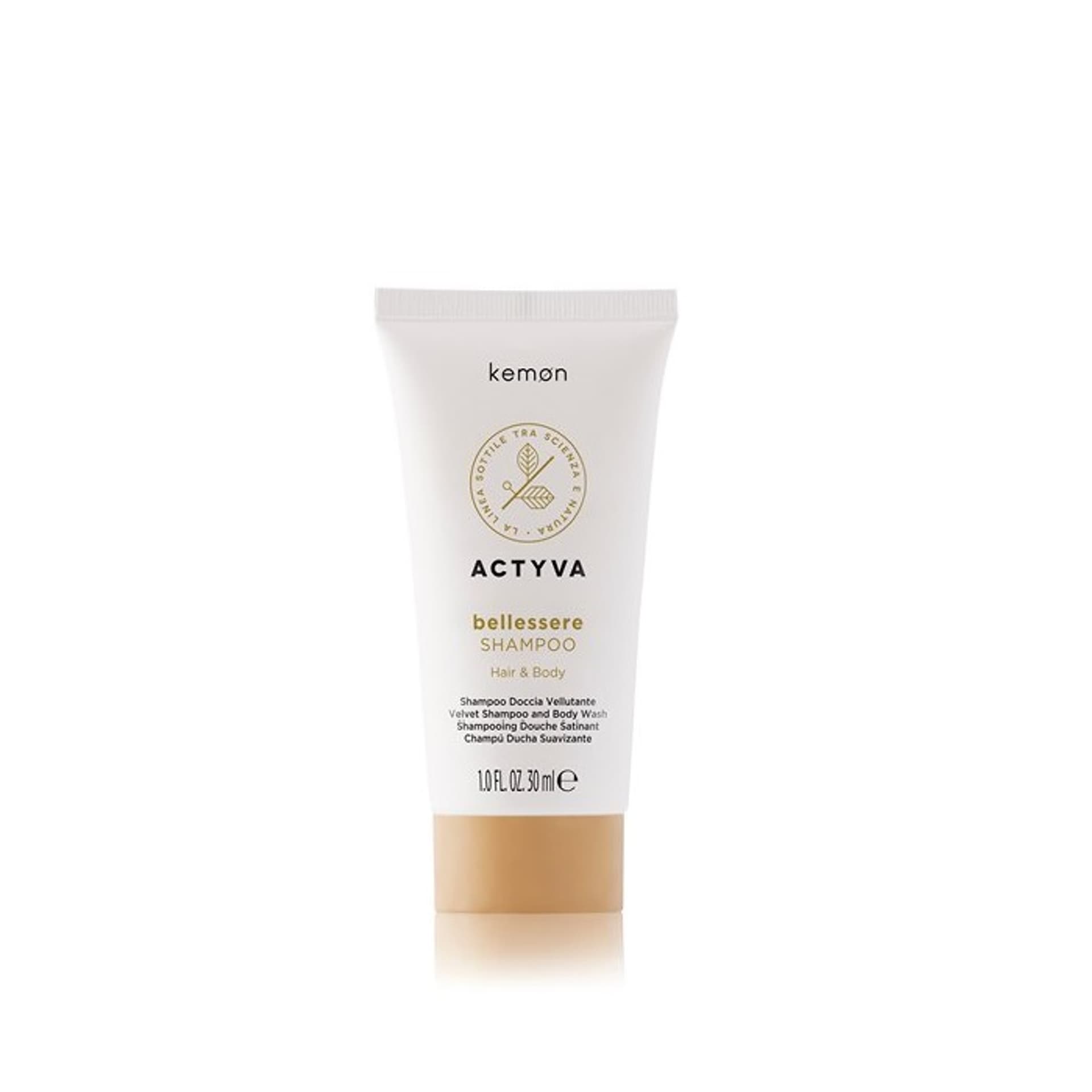 

Kemon Actyva Bellessere Shampoo aksamitny szampon do włosów i ciała 30ml