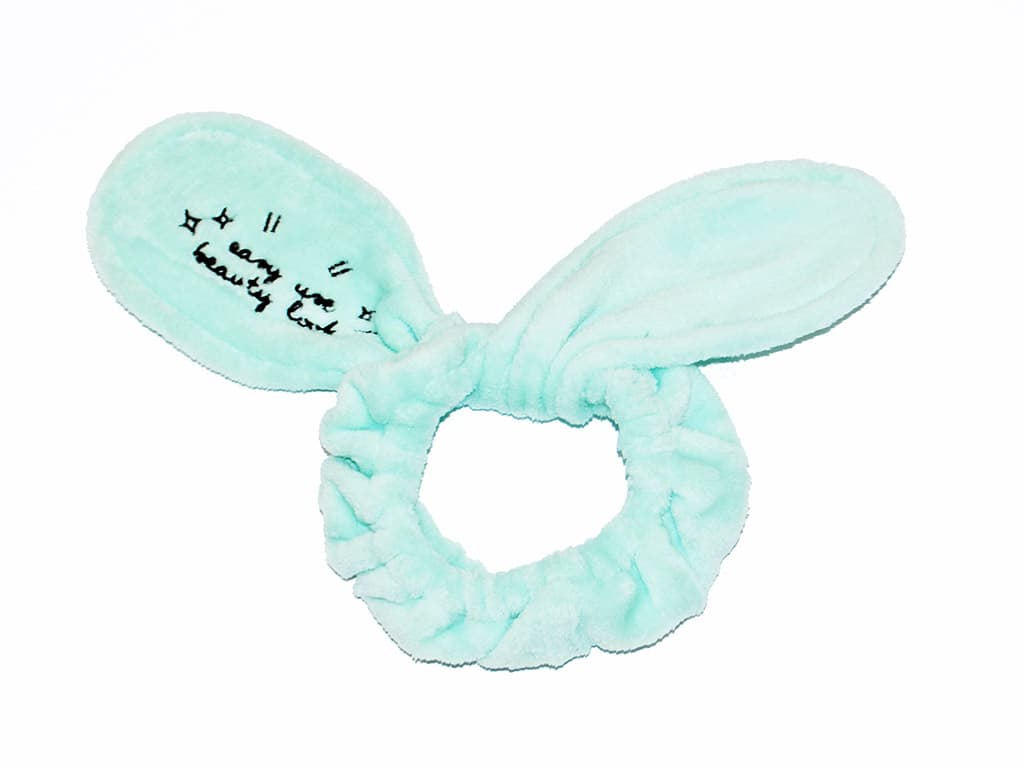 

DR. MOLA Bunny Ears opaska kosmetyczna królicze uszy Miętowa