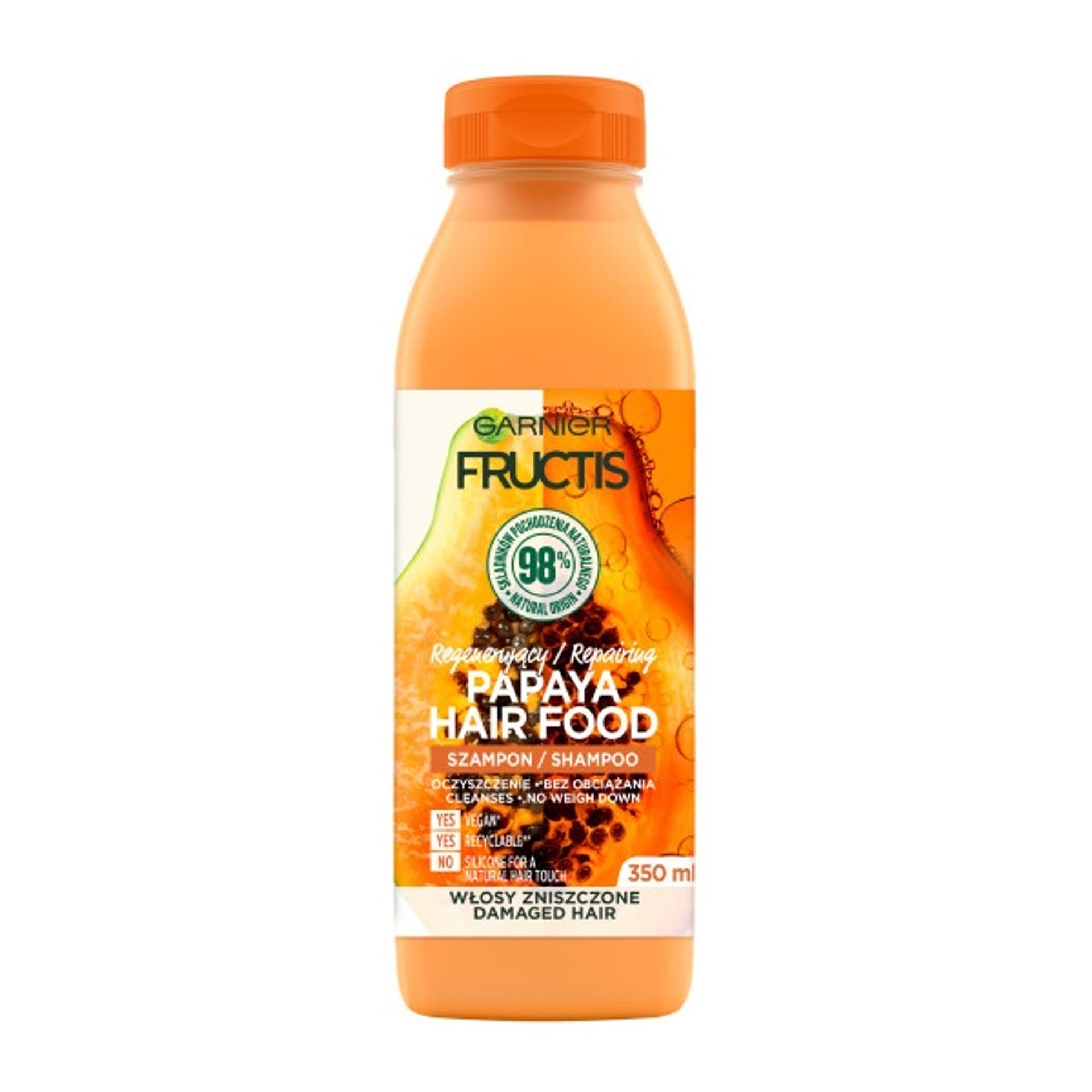 

Fructis Hair Food Papaya Szampon regenerujący do włosów zniszczonych 350ml