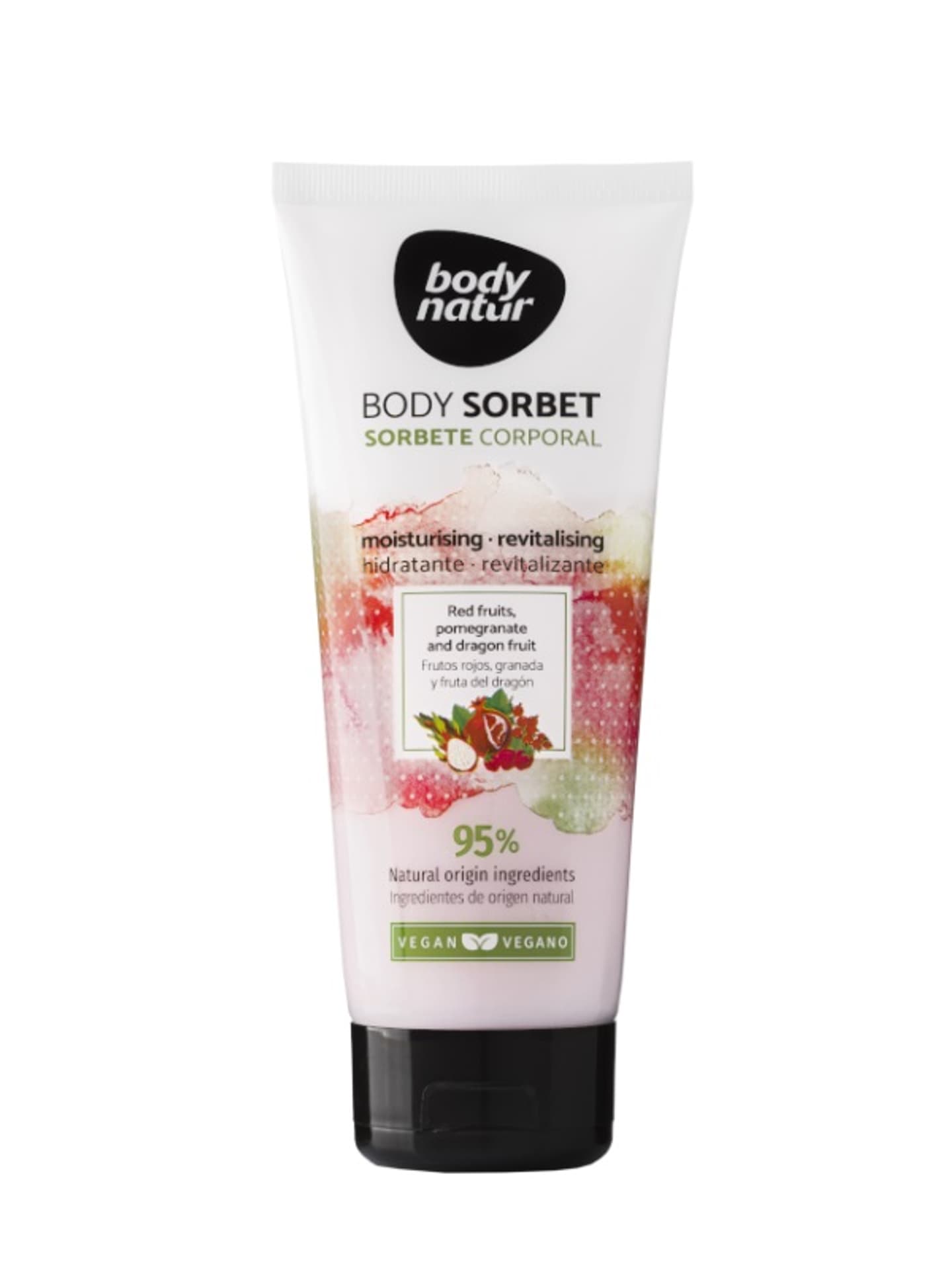 

Body Natur Sorbet do ciała nawilżająco-rewitalizujący Czerwone Owoce Granat i Pitaja 200ml