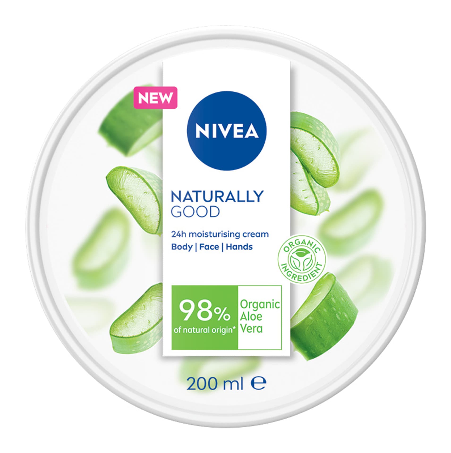 

Nivea Naturally Good Cream krem do ciała twarzy i rąk z organicznym aloesem 200ml