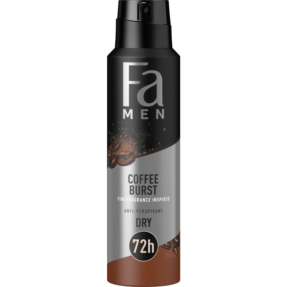 

Fa Men Coffee Burst Dezodorant anti-perspirant w sprayu 72H dla mężczyzn 150ml