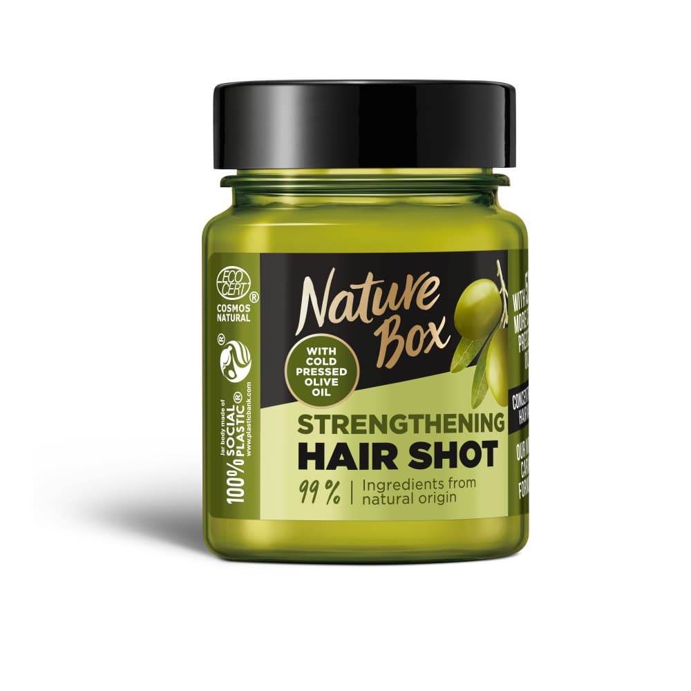

Nature Box Olive Oil Hair Shot wzmacniająca maska do włosów z olejem z oliwek 60ml