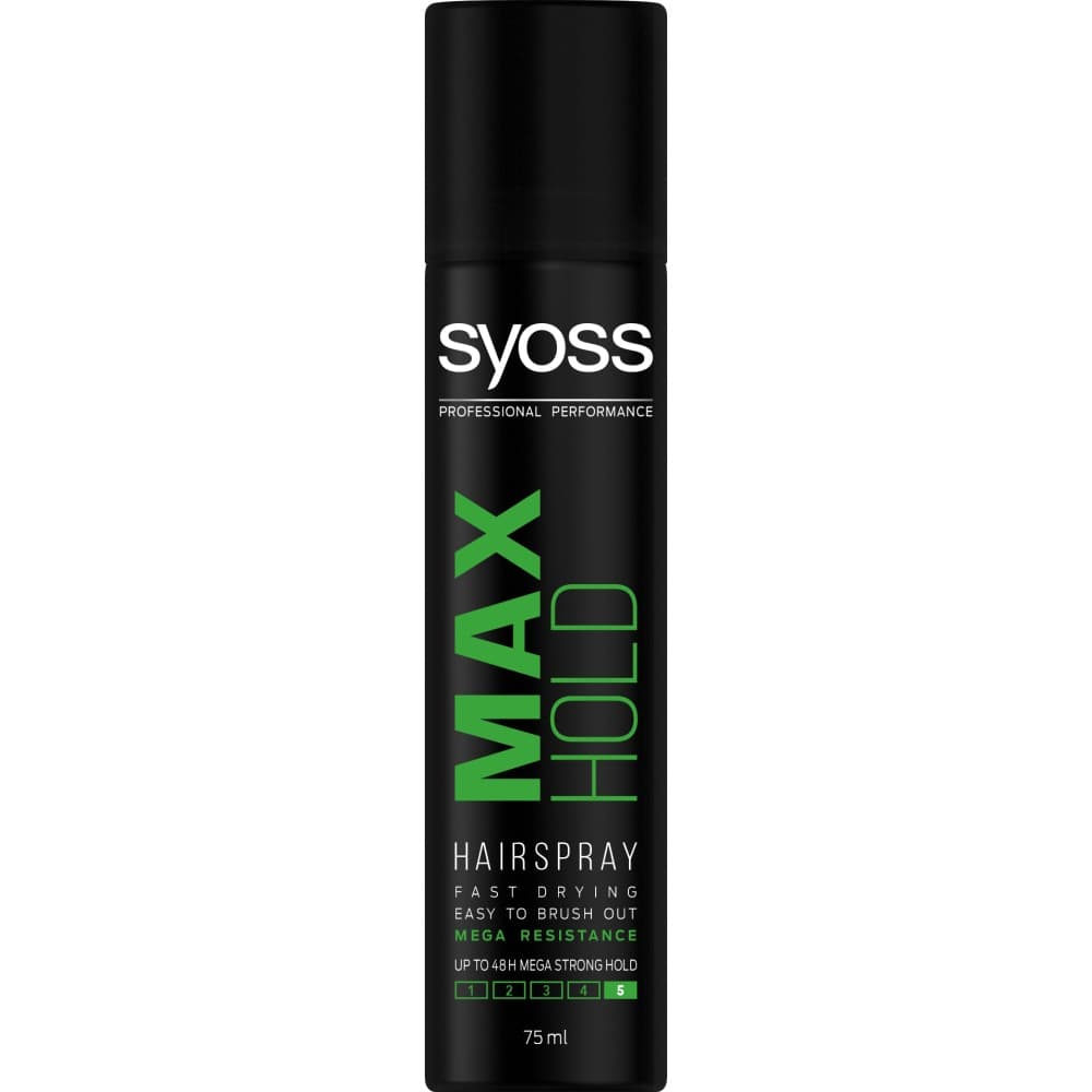 

Syoss Max Hold lakier do włosów odporny na warunki zewnętrzne megamocny 75ml