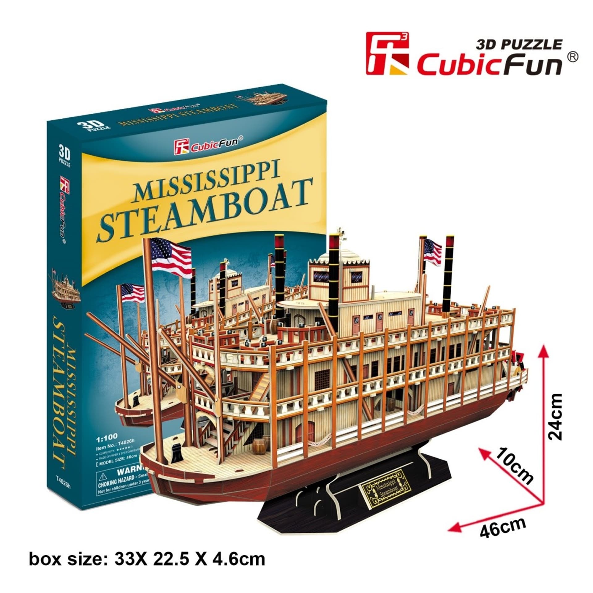 

Puzzle 3D Statek parowy Mississipi