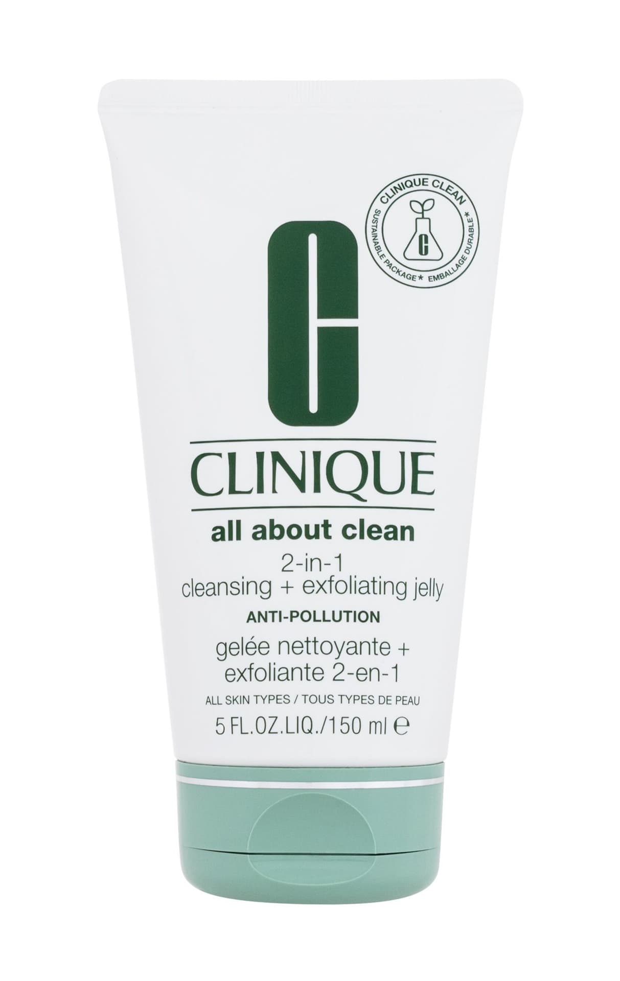 

Clinique All About Clean 2-in-1 Cleansing + Exfoliating Jelly głęboko oczyszczający żel do mycia twarzy 2w1 150ml