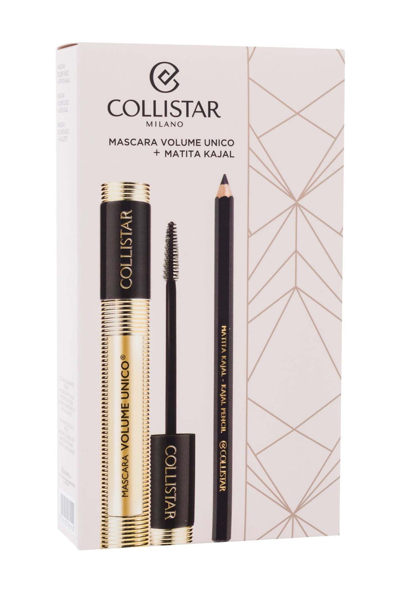 

Collistar Zestaw Volume Unico Mascara tusz do rzęs Black 13ml + Kajal Pencil kredka do oczu Black 1.2ml