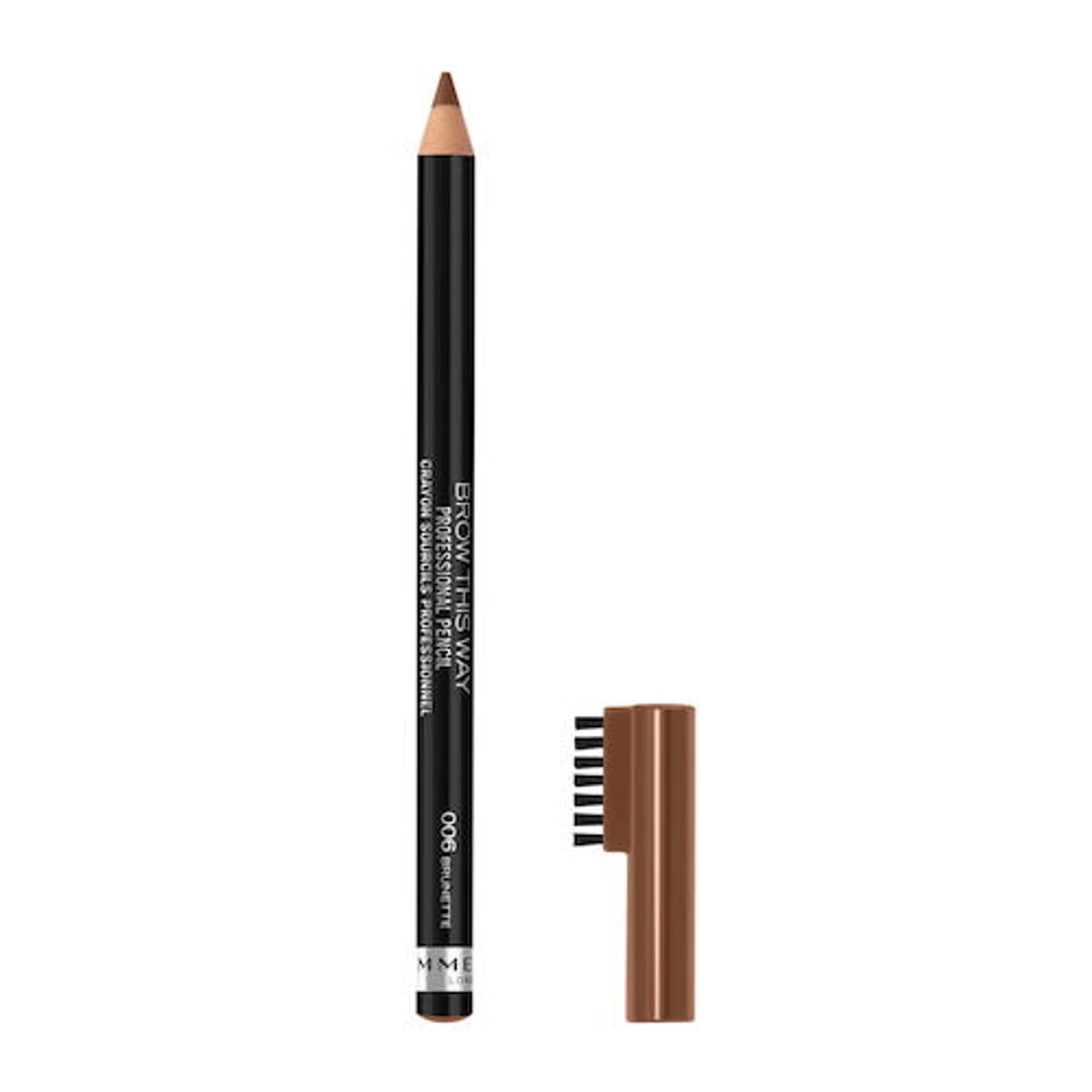 

Rimmel Brow This Way Professional kredka do brwi ze szczoteczką 006 Brunette