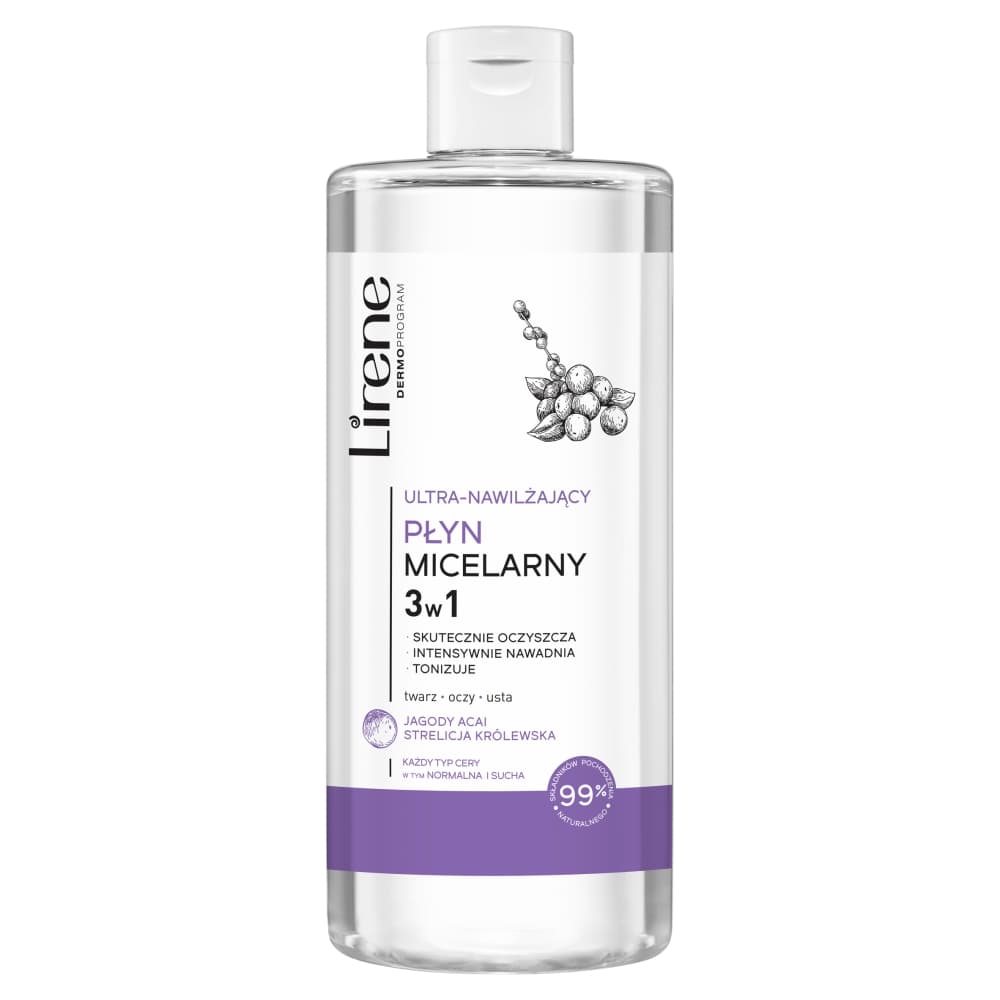 

Lirene Ultra-nawilżający płyn micelarny 3w1 400ml