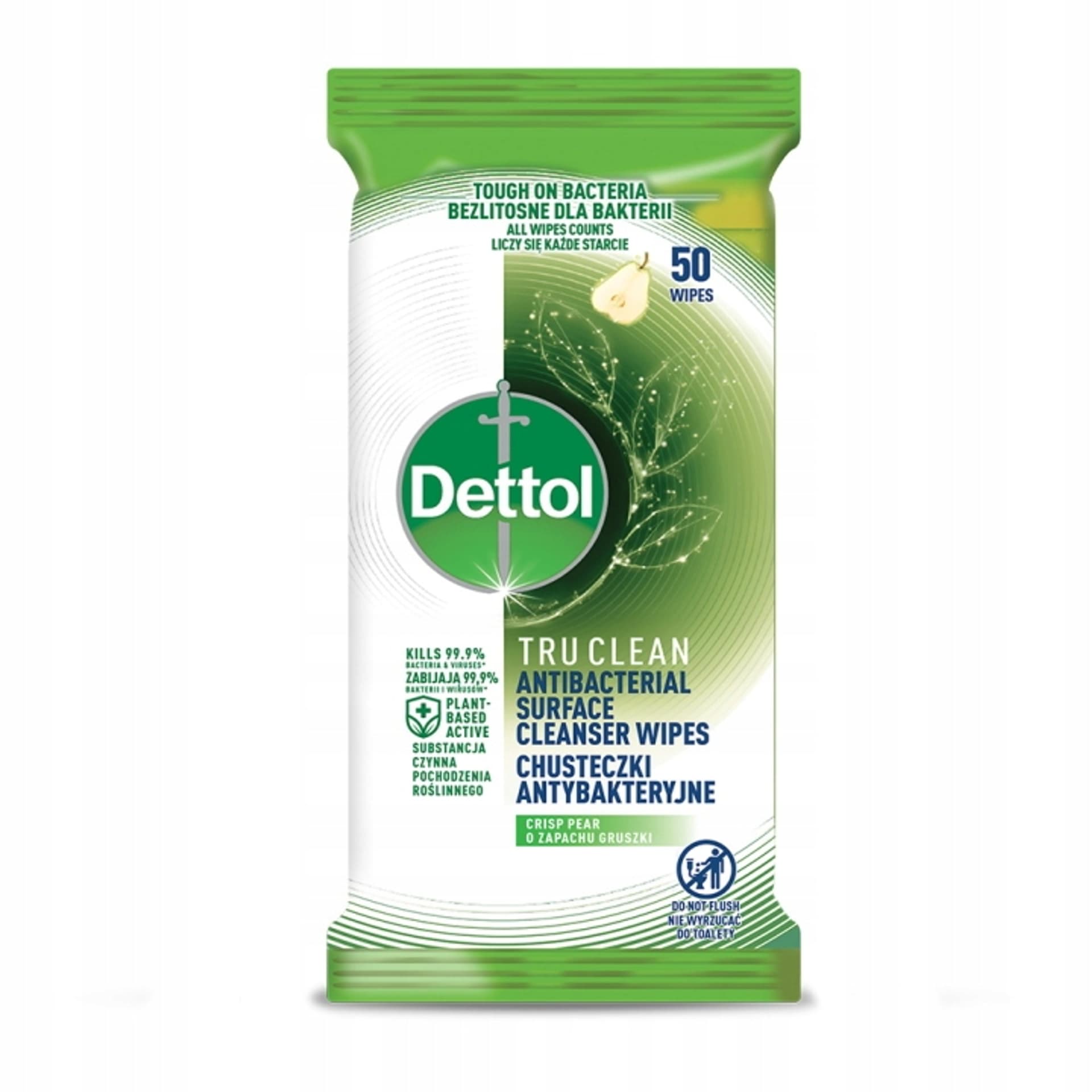 

Dettol Chusteczki antybakteryjne do powierzchni Gruszka 50szt