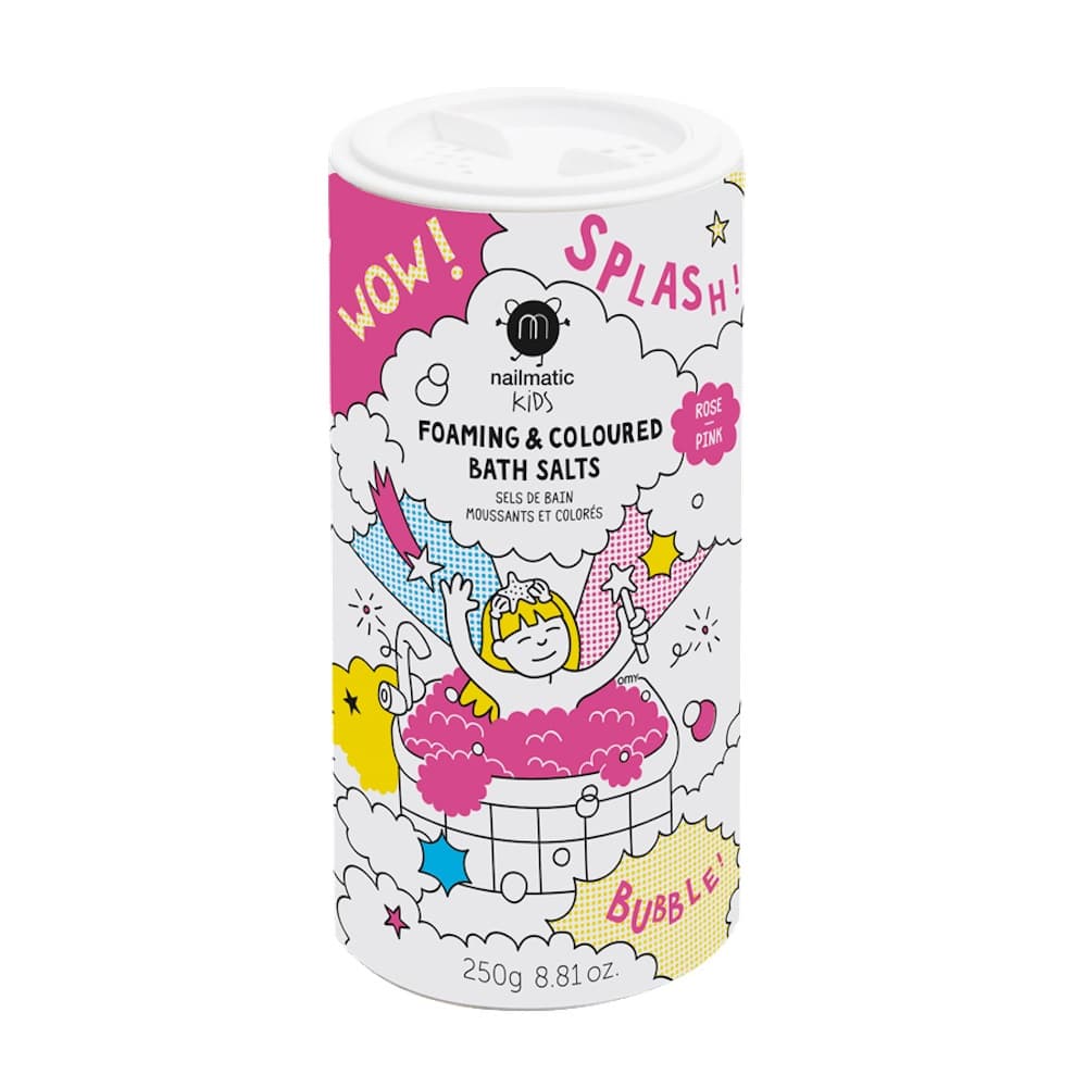 

Nailmatic Kids Foaming Coloured Bath Salts pieniąca się sól do kąpieli dla dzieci Pink 250g