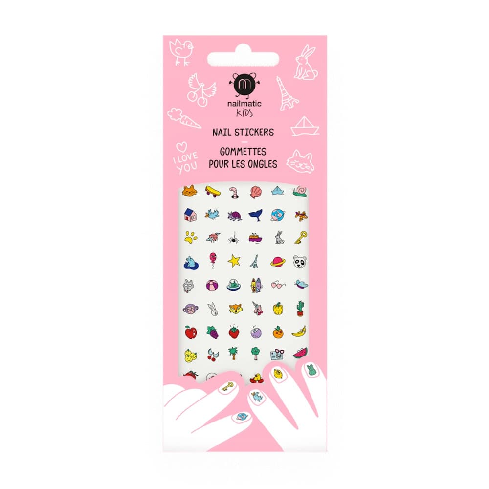

NAILMATIC_Kids Nail Stickers naklejki na paznokcie dla dzieci Happy Nails