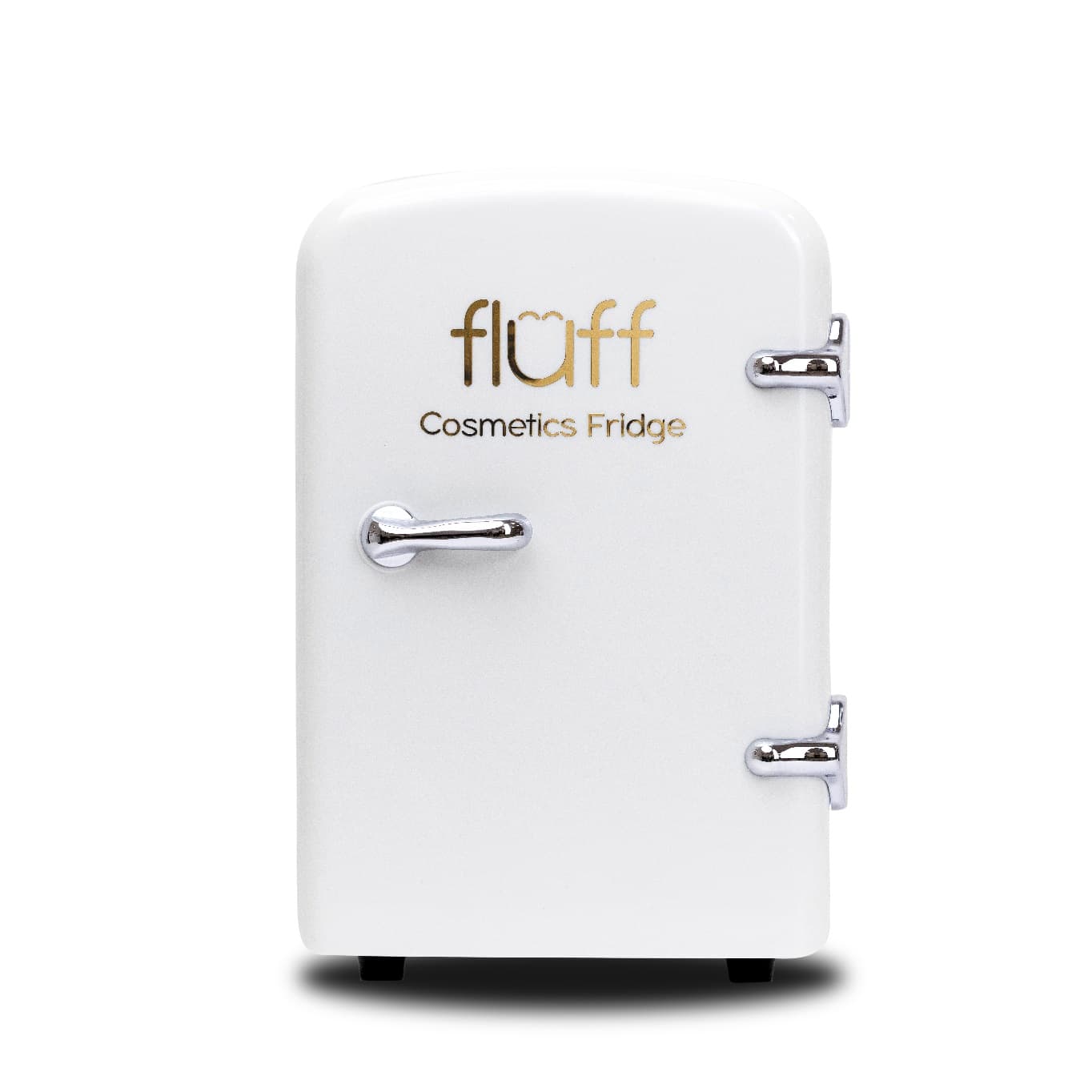 

FLUFF Cosmetics Fridge lodówka kosmetyczna ze złotym logo Biała