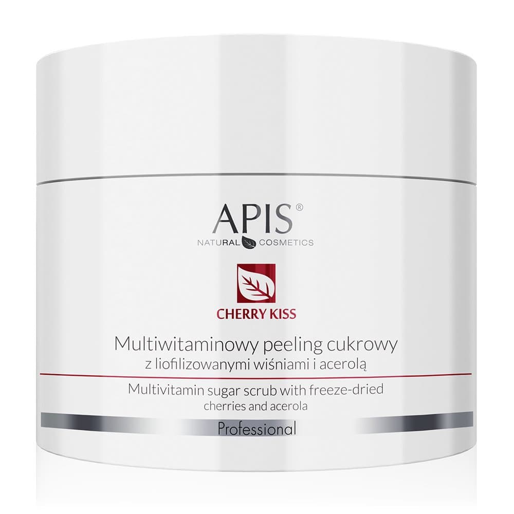 

Apis multiwitaminowy peeling cukrowy z liofilizowanymi wiśniami i acerolą 220 g