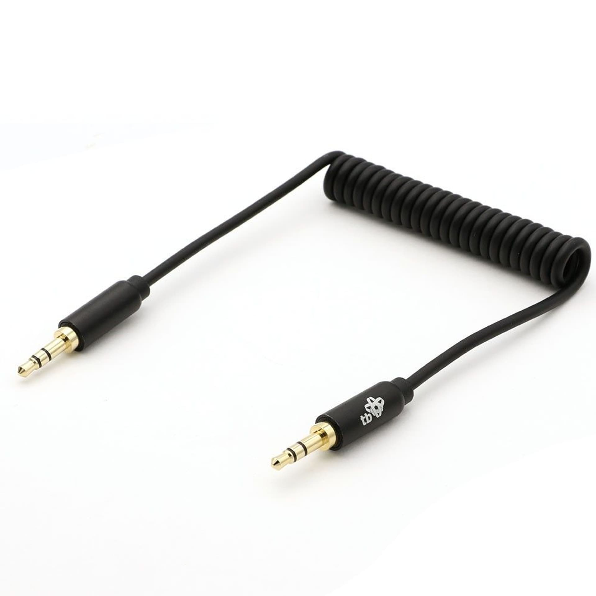 

Kabel 3,5mm Mini Jack - 3,5mm Mini Jack M/M 1m spiralny