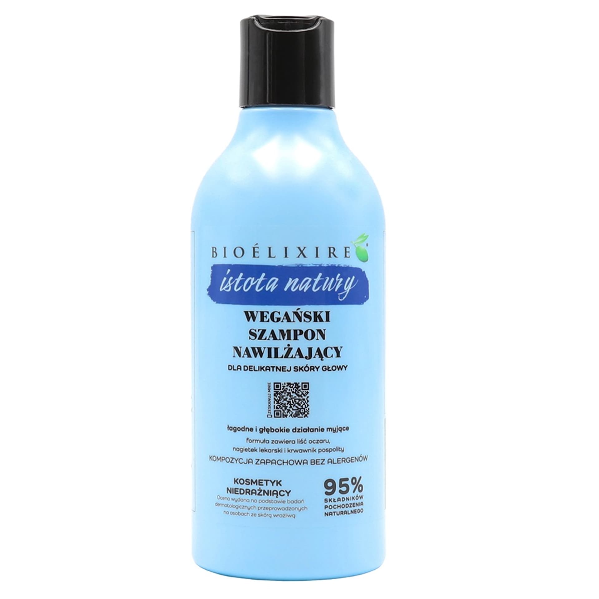 

BIOELIXIRE Istota Natury wegański szampon nawilżający dla delikatnej skóry głowy 400ml