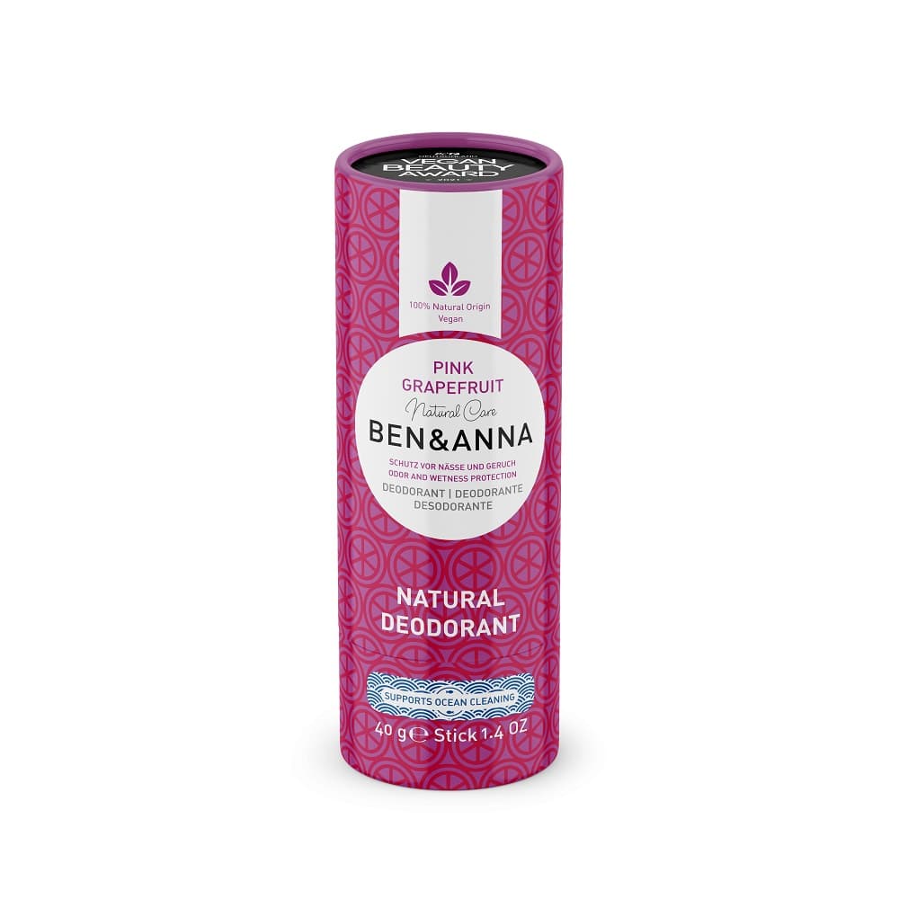 

BenAnna Natural Soda Deodorant naturalny dezodorant na bazie sody sztyft kartonowy Pink Grapefruit 40g