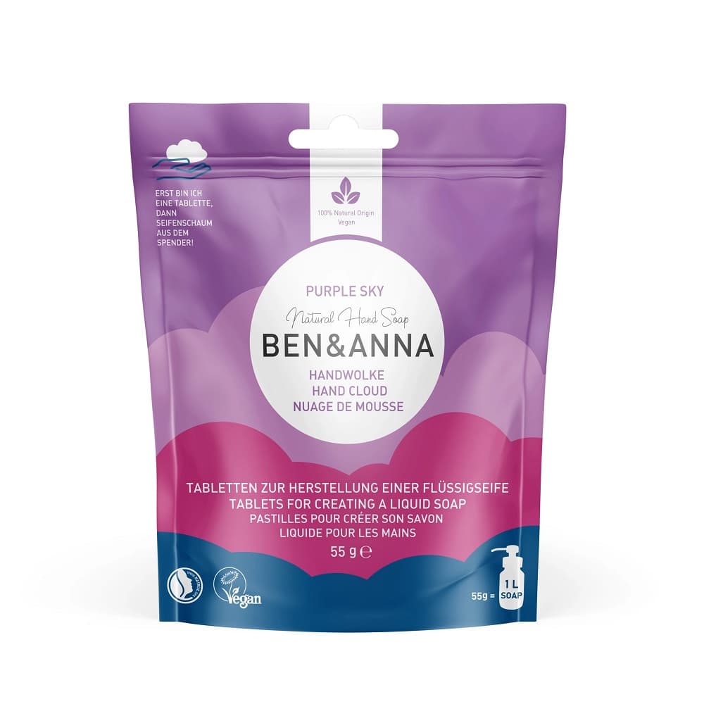 

BenAnna Natural Hand Soap mydło do rąk w tabletkach Purple Sky 10szt.