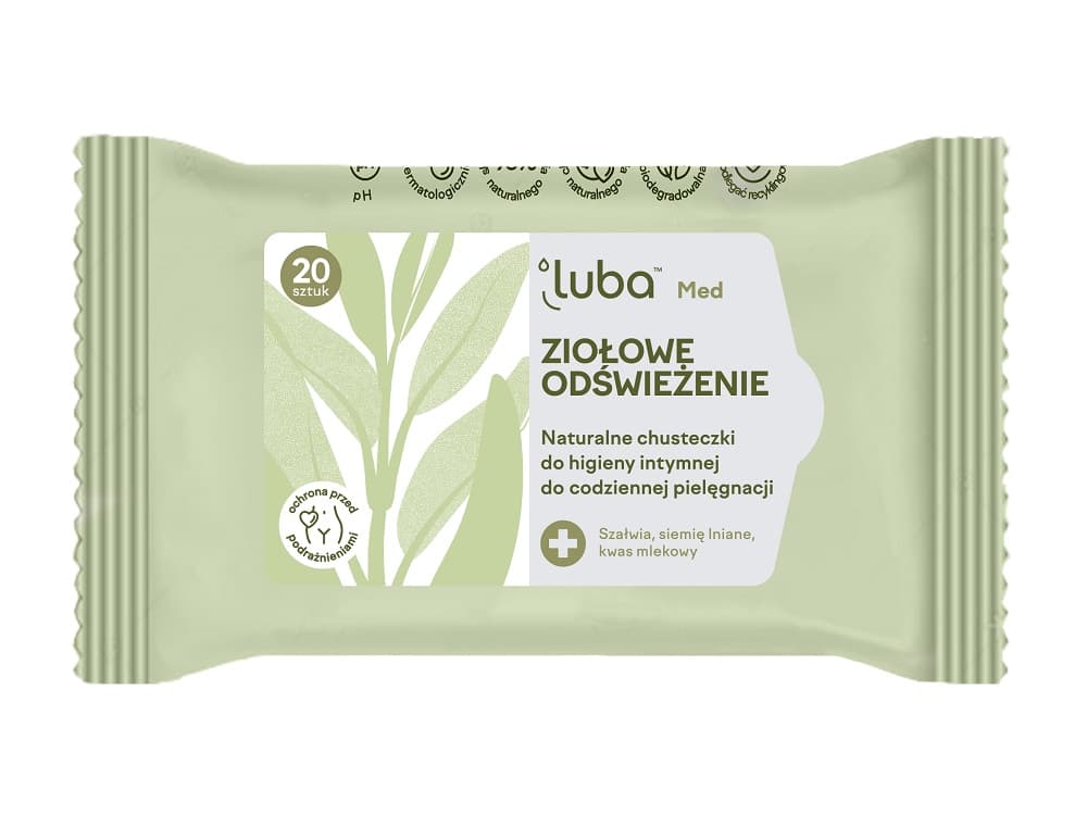 

LUBA Med Ziołowe odświeżenie naturalne chusteczki do higieny intymnej 20 szt.