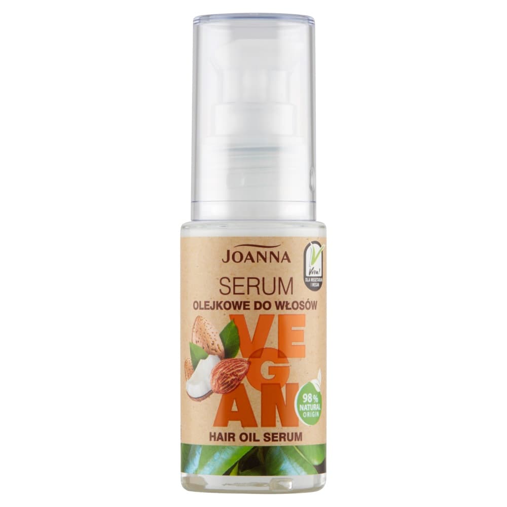 

Joanna Vegan Serum Olejkowe intensywnie pielęgnujące do włosów - włosy suche i zniszczone 30ml